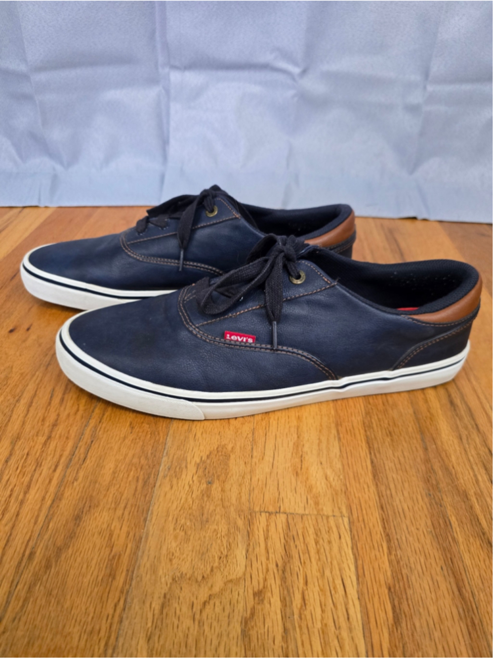 Men's Levi's Sneakers Size 12 Blue and Brown Casual Shoes